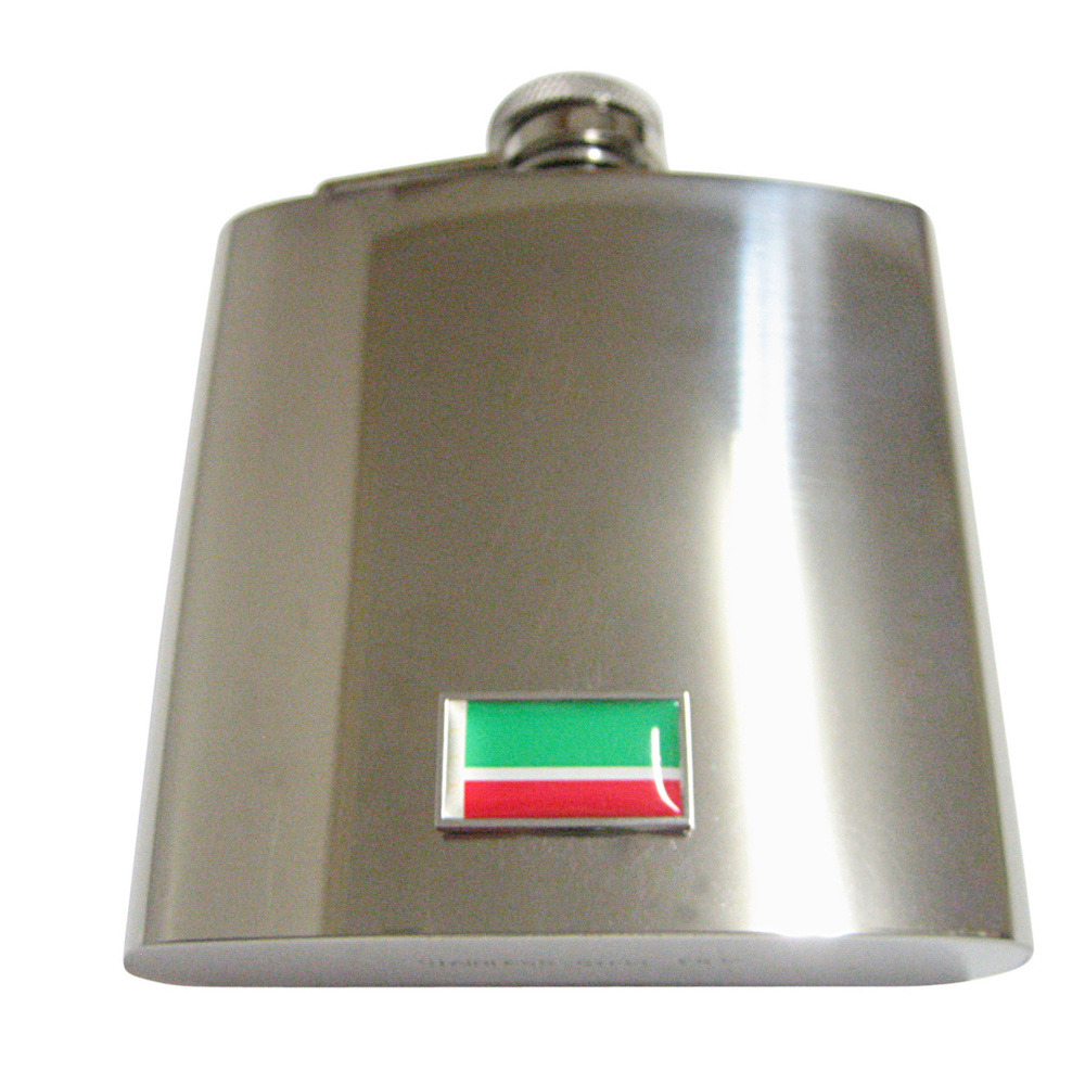Thin Bordered Chechnya Flag 6oz Flask - image 1